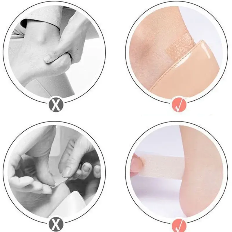 Trend Invisible Silicone Heel Patch Wear-resistant Foot Artifact, Breathable and Wear-resistant Heel Patch Foot Care Heel Patch