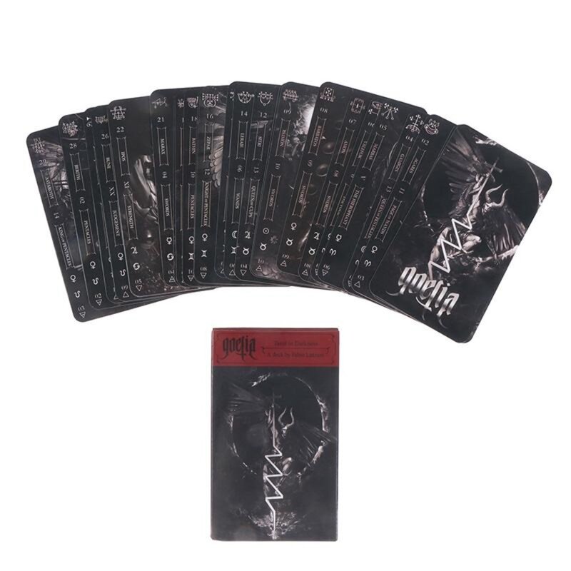 10.3*6cm tarocchi Goetia tarocchi al buio gioco di carte dei tarocchi gioco da tavolo per feste per mazzo di carte dei tarocchi per adulti