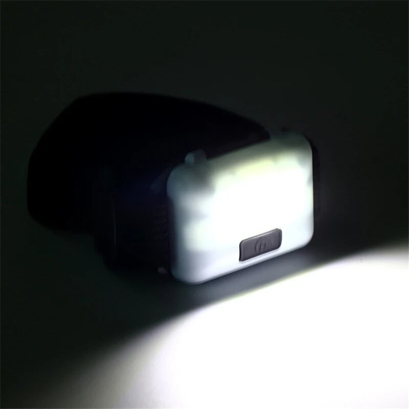 Illuminazione portatile COB Headtorch LED Headlight Mini Battery Headlight torce da campeggio impermeabili per lampada a LED da campeggio all'aperto