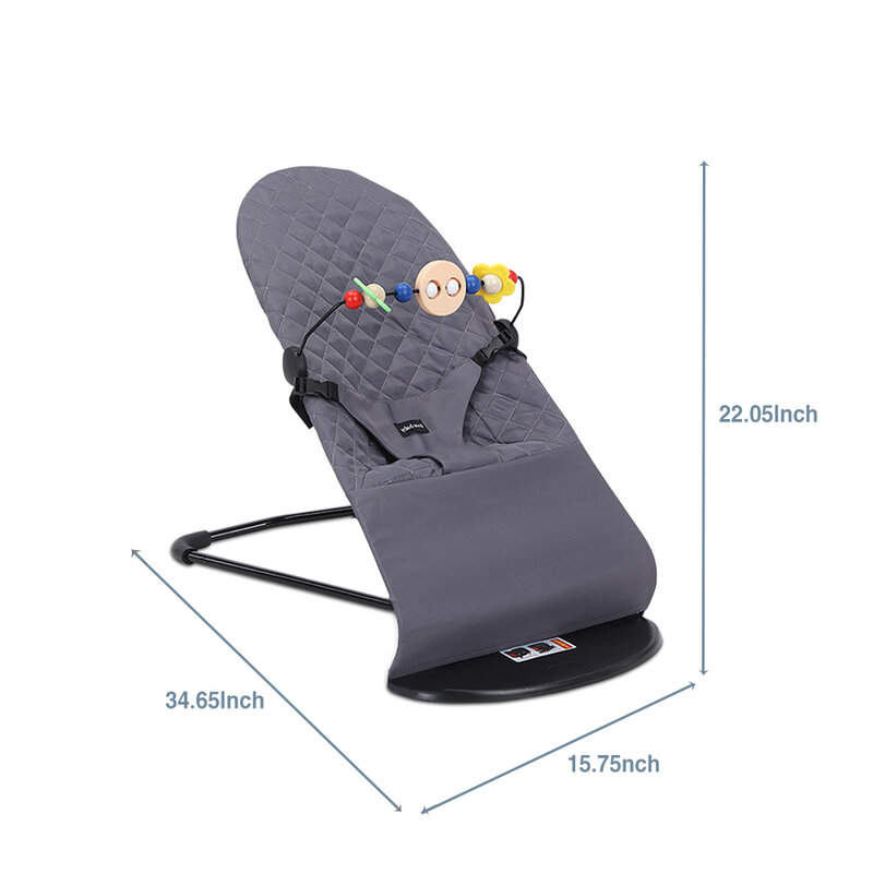 Angku Baby Schommelstoel Met Speelgoed Opvouwbare Schommelstoel Voor Baby 'S En Peuters Drie Versnellingen Hoogte Verstelling Baby Comfort Stoel