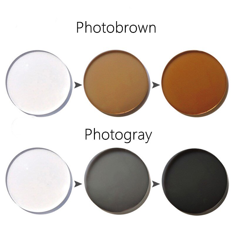 Xbora 1.56 1.61 1.67 1.74 fotochromowe progresywne soczewki wieloogniskowe, anty-UV, anty-Scratch soczewki asferyczne, powlekane 1 para
