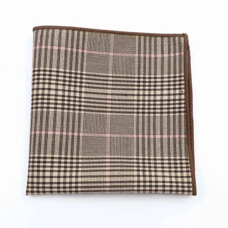Mode Baumwolle Plaid Taschentuch Schals Vintage Grau Schwarz Taschentücher männer Hohe Qualität Business Anzug Tasche Platz Taschentücher