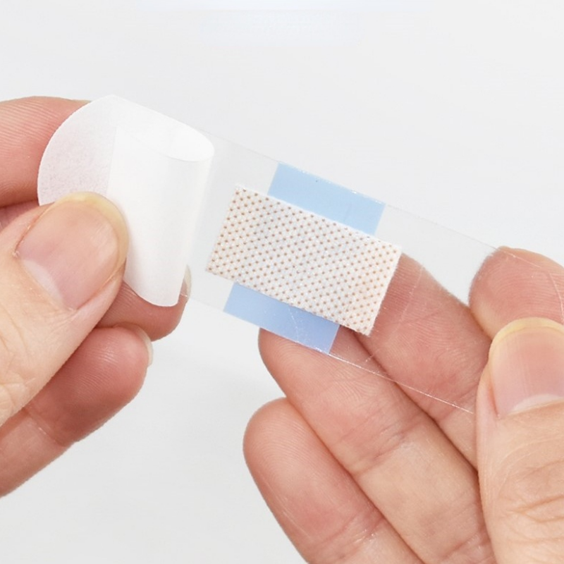 120 pz/set cerotto trasparente strisce mediche impermeabili trasparenti pronto soccorso emostasi cerotto per la pelle bende adesive in gesso per ferite