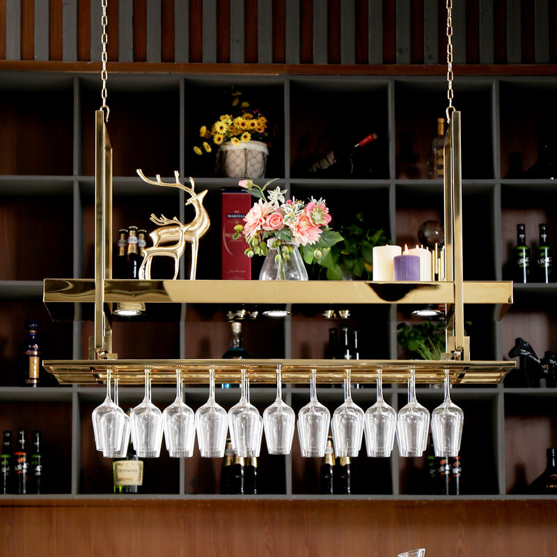 Ästhetische moderne Weins chränke montiert Ecke Industrie Restaurant Bar Schrank Einzelhandel Regale stojak na wino Wohn möbel
