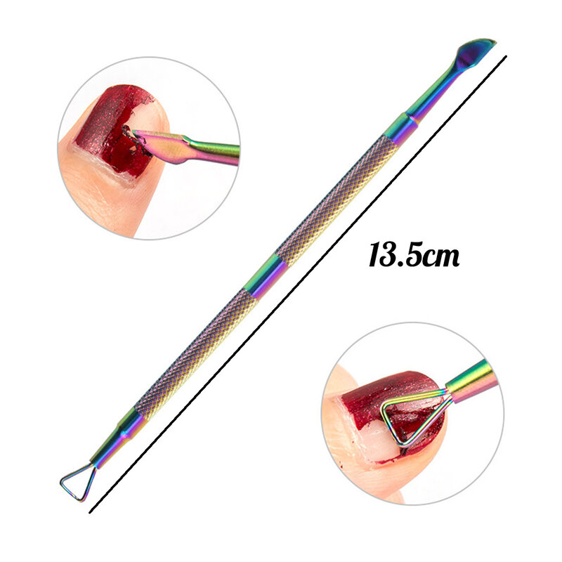 4 sztuk/zestaw profesjonalne szczypce nożycowe ze stali ze stalowymi ćwiekami Muti funkcja odpychacz do skórek zestawy do Manicure pielęgnacja paznokci
