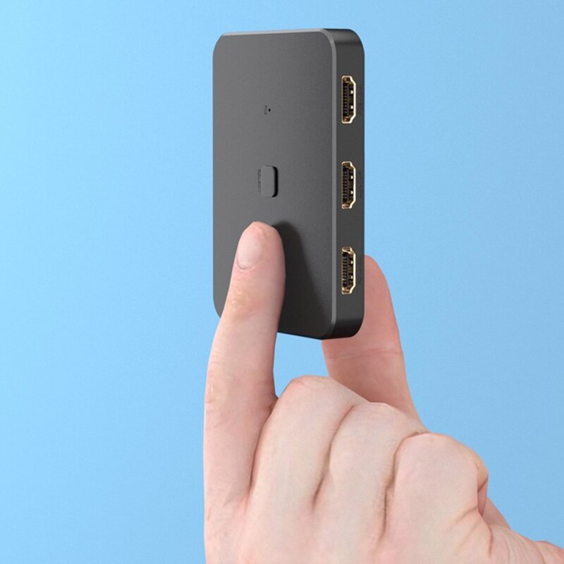 Квм-переключатель 4K для ПК с общим доступом 1 мониторный сканер 3X1 HDMI-совместимый USB3.0 высшего качества