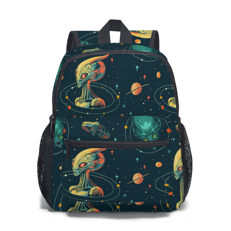 Детский Школьный рюкзак Space aliens, Детская сумка для учеников начальной школы для мальчиков и девочек
