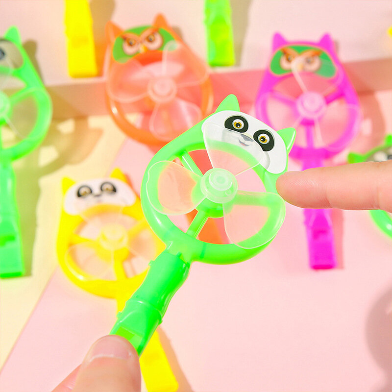 1PC Kids Reward Small Toy Fun Colorful Panda Big Windmill Whistle Game festa dei bambini Baby Shower regalo per la festa di compleanno