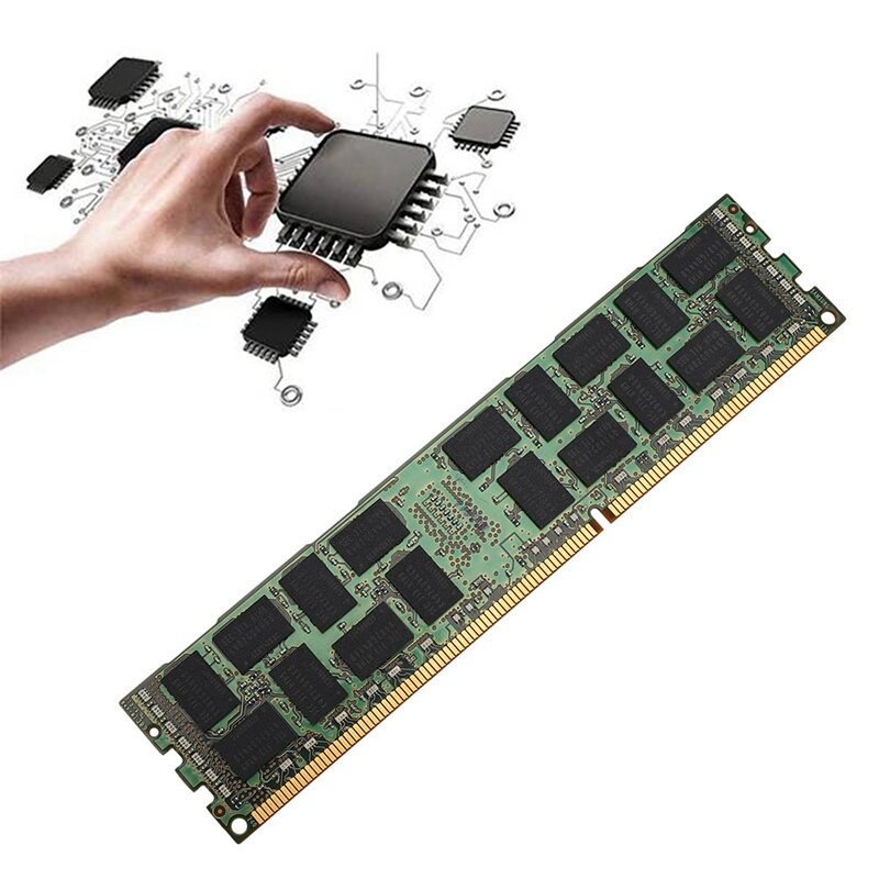 8GB DDR3 1333MHZ Ecc Ram Memory+Cooling Vest PC3L-10600R 1.35V 2RX4 REG Ecc RAM For Server Workstation