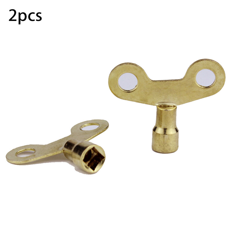 2Pcs Faucet Keys 6mm Square Spool Solid Iron Keys Radiator Pipe Exhaust Key For Venting Air Valve Household Hardware Parts
