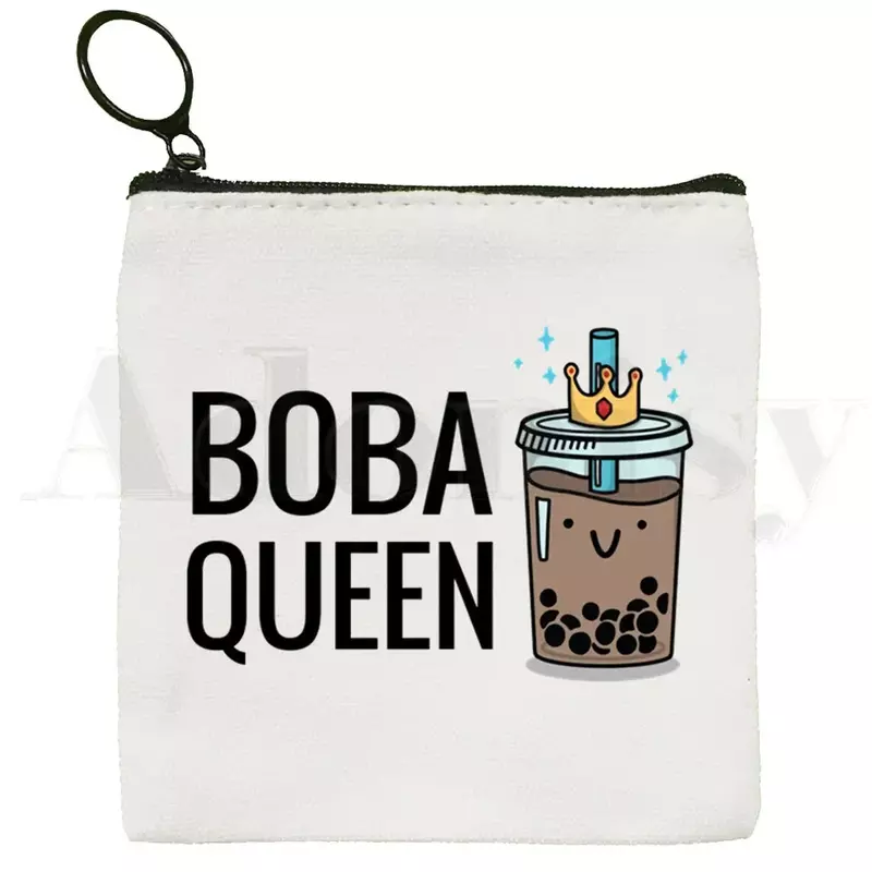 Bubble Tea Wallets Coin Pocket Vintage Male Purse Cute Cartoon Fashion Kawaii Function Boy And Girl Wallet with Card Holders