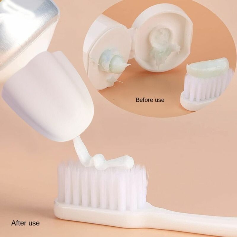 ห้องน้ำทำความสะอาดปาก Self ปิดซิลิโคนยาสีฟันปั๊มฟัน Saver ยาสีฟันหมวกยาสีฟัน Dispenser