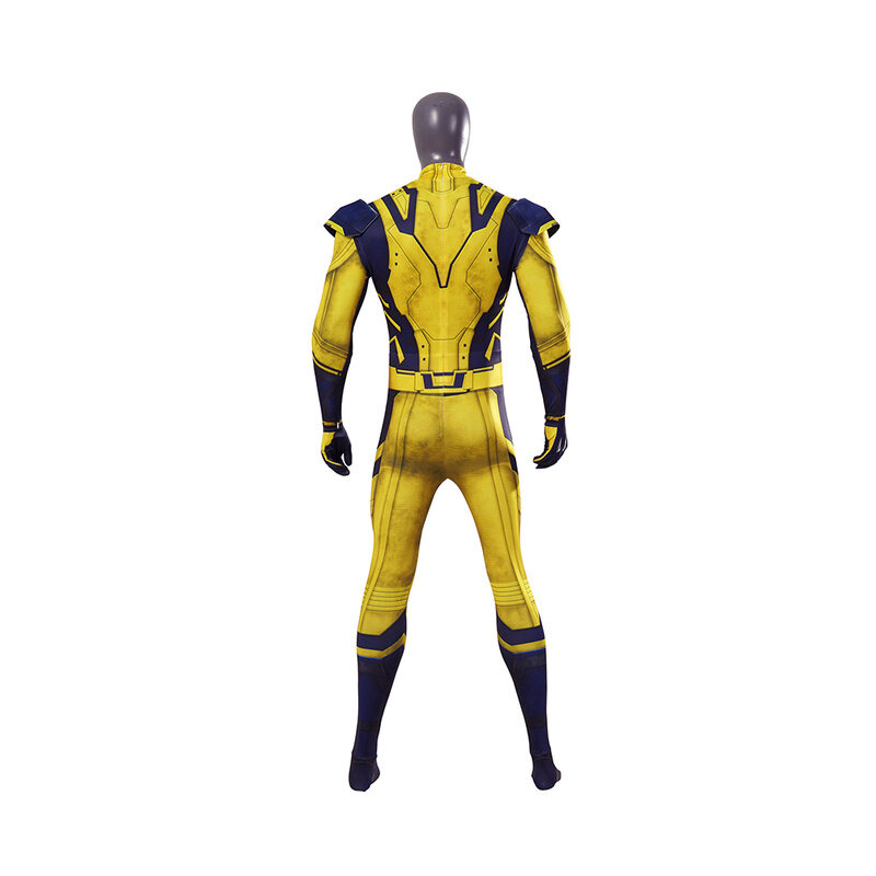 Male Superhero Metal Wolf Role-Playing High-Quality Zentai Tight Fitting Jumpsuit Wolf Claw Props Halloween Jialian Hua Clothing