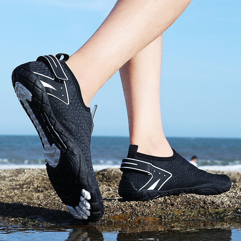 Sapatos de natação Wading resistentes ao desgaste, Sapatos de esportes aquáticos ao ar livre, Sapatos de Fitness Indoor, Tamanho 35-47