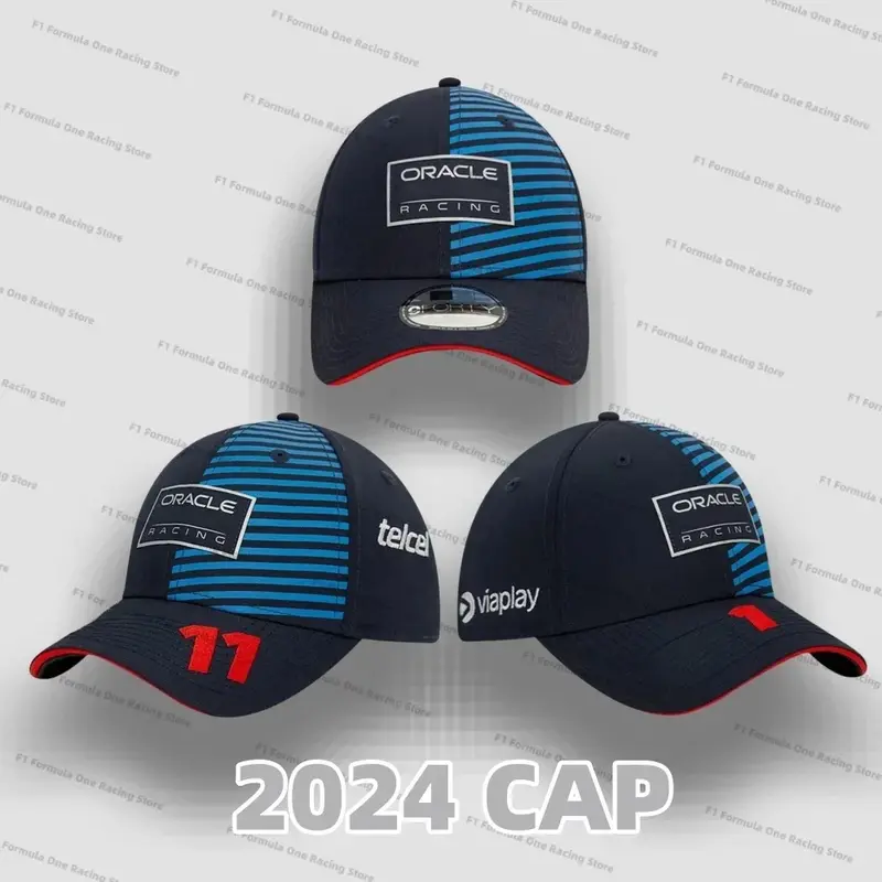 Official F1 2024 Verstappen Cap Baseball Hat Sergio Perez Driver Cap Bull Team Formula 1 Racing Hat MOTO Motorcycle Cap Fans Hat