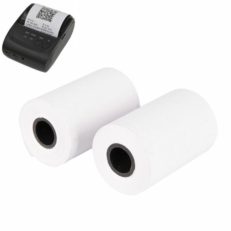 モバイルPOS、ラベル印刷用紙用の熱レシート紙ロール、58mm、57x40、1個
