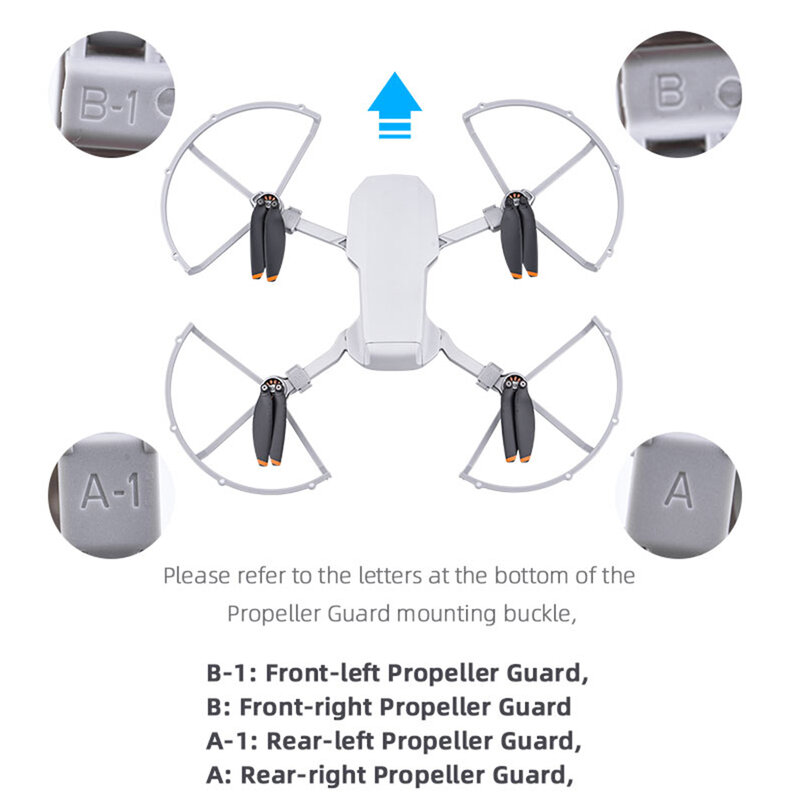 Anelli di protezione protezioni per droni accessori protezione per elica per DJI Mini SE/Mini 2/Mavic Mini Drone Blade Anti-collisione