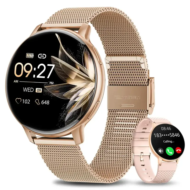 2024 Smartwatch For Women Bluetooth Call Waterproof Sports Fitness Watches Blood Oxygen Healthy Women Smartwatch Man Reloj Mujer