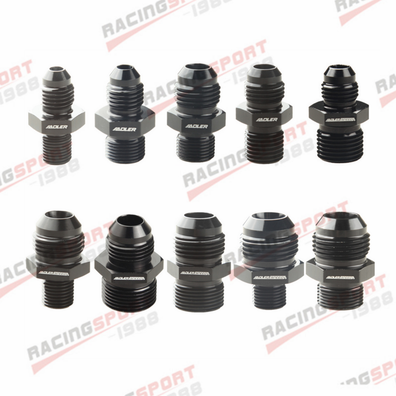 Universal AN6 AN8 AN10 AN12 To AN To M14/M16/M18x1.5 Thread Straight Fuel Oil Air Hose Fitting Male Adapter Car Auto Accessories