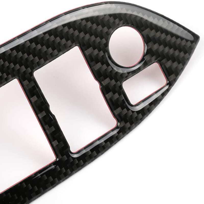 Для Subaru BRZ Toyota 86 2013-2017 кнопки подъема окон автомобиля из настоящего углеродного волокна декоративная крышка отделка наклейки аксессуары