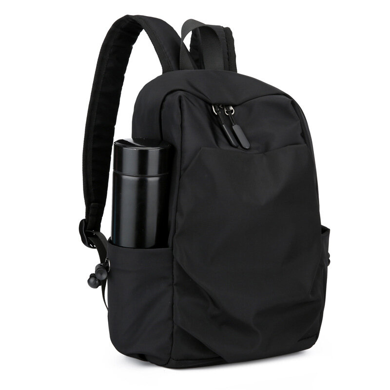 Mini mochila masculina moda pequena bolsa de ombro preto para o homem 2023 lona designer à prova dwaterproof água esportes viagem masculino mochilas
