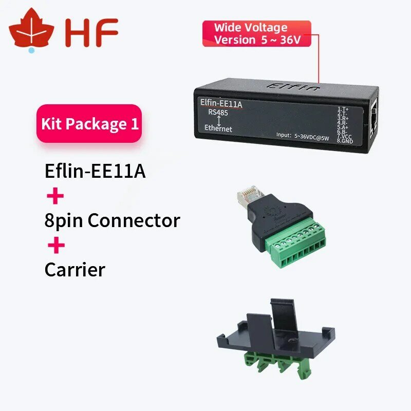 MINI servidor Serial EE11A RS485 a Ethernet, convertidor ModbusTCP a Ethernet RJ45 con servidor Web integrado