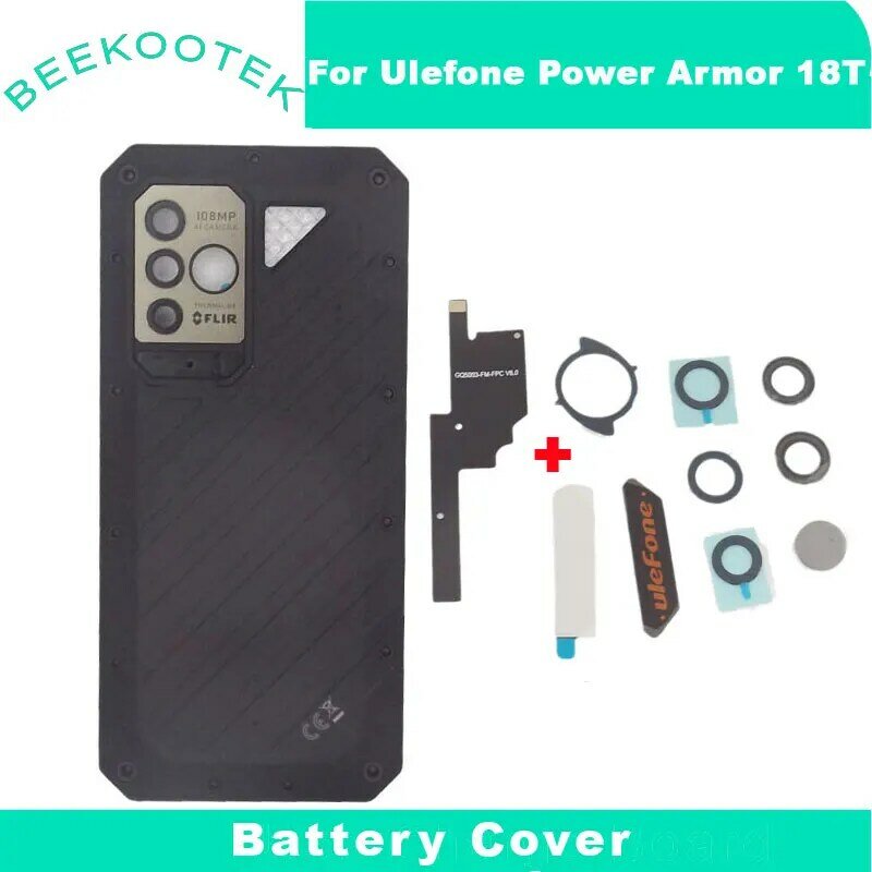Original Ulefone Power Armor 18T Battery Cover With Camera Lens Infrared Pass Filter lens Antenna For Ulefone Power Armor 18T