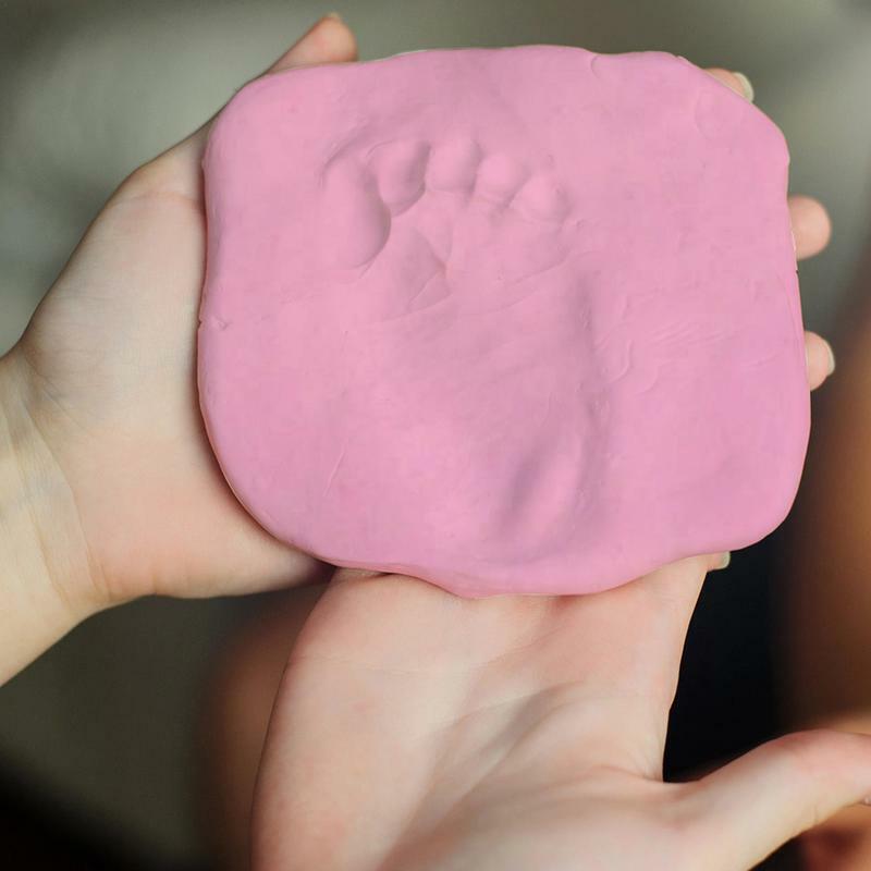 Odcisk dłoni odcisk stopy rzucający błoto miękka glina puszysty materiał ręka i odcisk stopy błoto łatwe w użyciu imponujące pamiątki dla zwierząt domowych