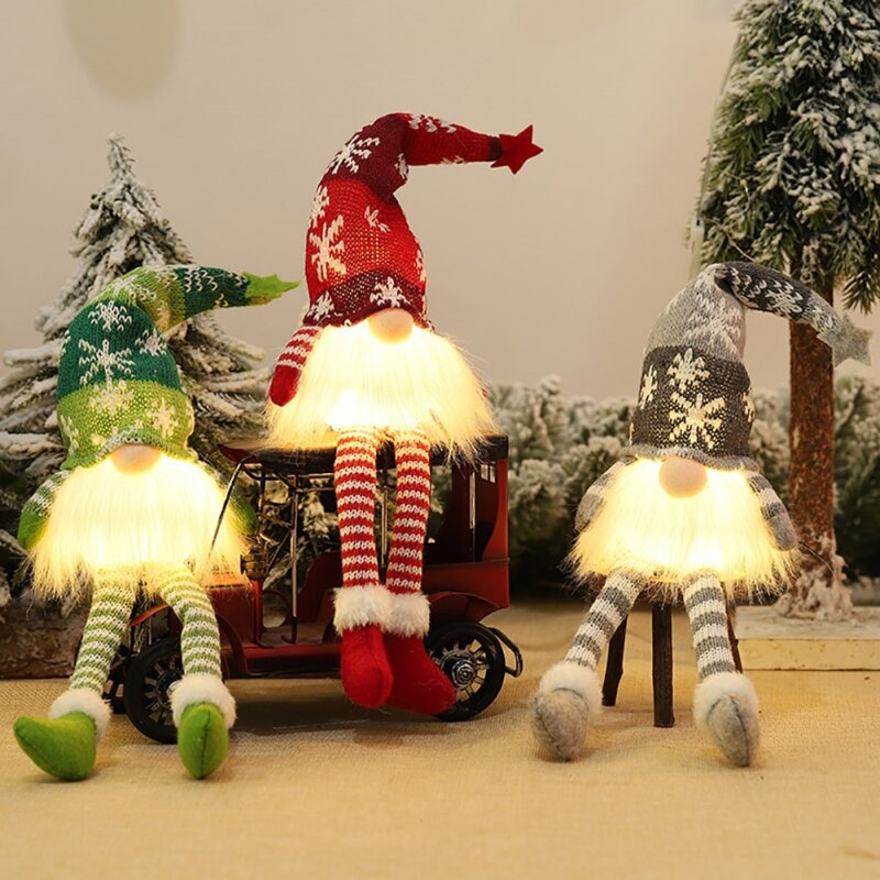 Glowing Gnome Faceless Butter, Joyeux Noël, Décoration de la maison, Cadeau de Noël, Nouvel An, 6 styles, Nouveau