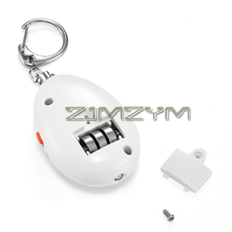 جهاز إنذار أمان محمول ABS مع مصباح يدوي LED ، مفتاح ذو اتجاهين ، سلسلة مفاتيح عالية الديسيبل ، واقي الذئب ، 125DB
