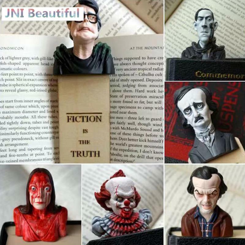 Horror Bookmarks Horror Movie Collection Bookmarks Horror Bookmarker School And Office Supplies Resin Crafts Student Stationery