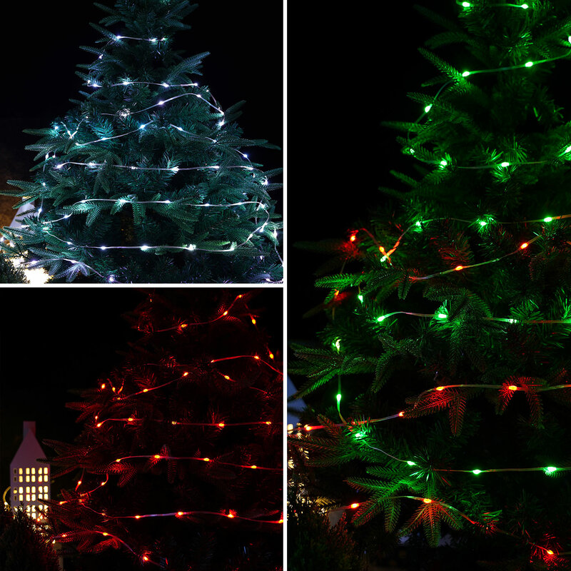 RGB LED الجنية أضواء USB بالطاقة الملونة حديقة سلسلة ضوء Garland عيد الميلاد الزفاف عطلة عيد ميلاد ديكور حفلات DIY بها بنفسك