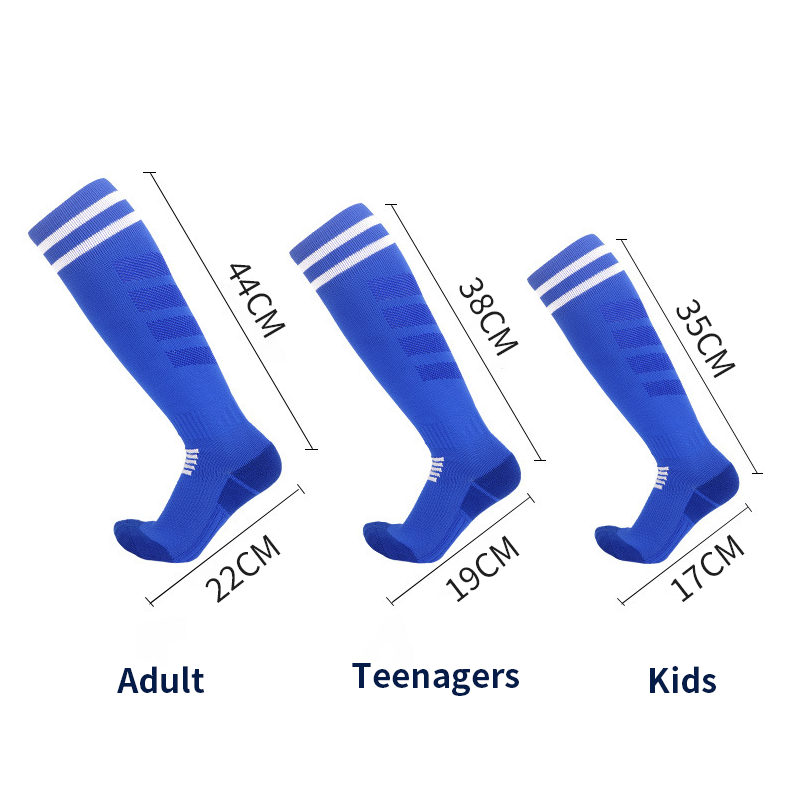 Calcetines de fútbol de rayas blancas y negras para hombres, adolescentes, niños, niños, sobre la pantorrilla, béisbol, Rugby, calcetines atléticos