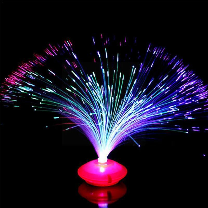 LED 광섬유 램프, 다색 별 하늘 조명, 휴일 결혼식 센터피스, 광섬유 꽃, 3 가지 모드 조정 가능, K8J5