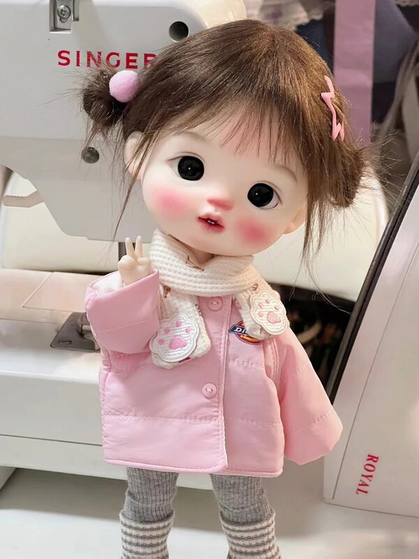 New sd BJD Doll 25cm Girl 1/6 fuduoduo Resin Doll Art Model High Custom Makeup Quality Toy DIY Makeup
