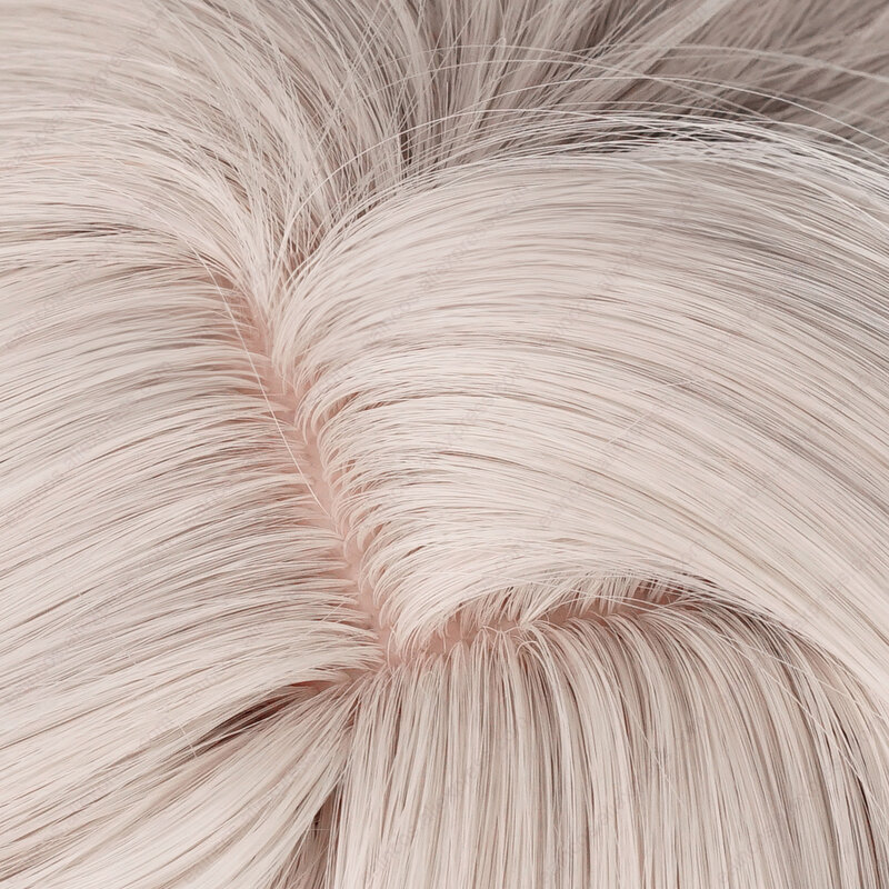 Lynette peruka do Cosplay o długości 82cm zielony podkreśla popiół peruki blond odporne na ciepło włosy syntetyczne