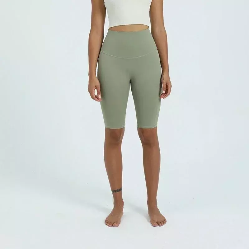 Pantalones cortos deportivos de cintura alta para Yoga y Fitness, novedad