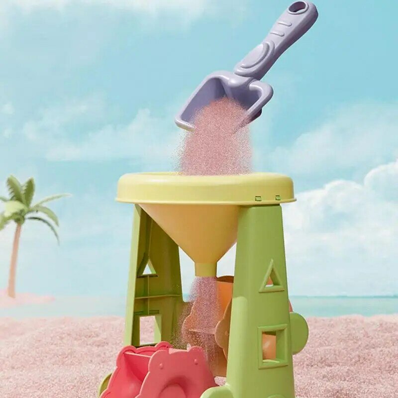 طفل الشاطئ اللعب 20 قطعة ألعاب الشاطئ للطفل طفل الرمال حفارة والمجارف مجموعة الرمال قوالب رمل اللعب لمدة 3 أطفال السفر