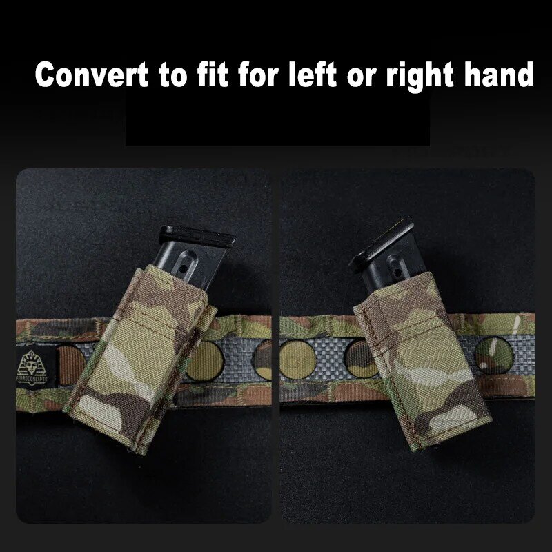 Tactical 9mm etui na magazynek szybka, wielokierunkowa torba na pojedynczy futerał Mag dla Glock 17 Beretta M9 uniwersalny futerał na polowanie Airsoft Mag