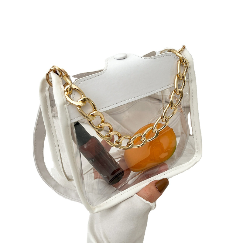 Летняя прозрачная сумка, новинка 2022, женская сумка, новая модная железная сумка, Повседневная сумка-мессенджер через плечо, женская маленькая квадратная сумка