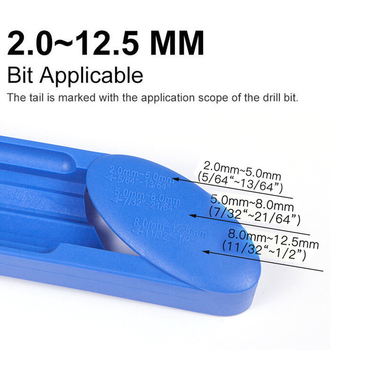 Neue 2-12,5mm Korund Schleifen Rad Bit Werkzeug Tragbare Bohrer Spitzer Twist Bohrer Schärfen maschine Blau oder Orange
