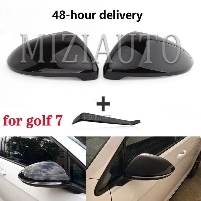Topi penutup kaca spion samping untuk VW Golf 7 MK7 7.5 GTI untuk Touran 2013-2020 penutup kaca spion Golf 7 alat aksesori casing