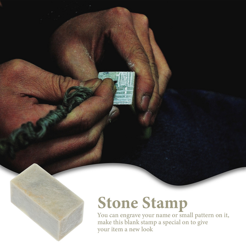 Chinês fang branco stamper para DIY, Qingtian pedra selo Material, selo chinês