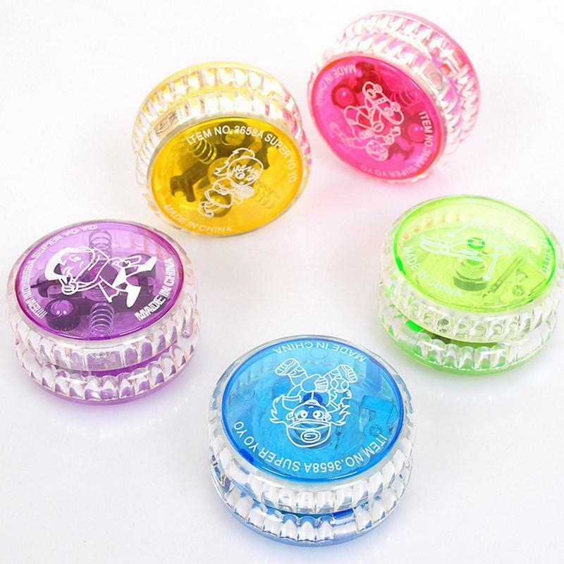 1Pcs Classic Mini LED Flashing Yoyo Ball Toys Recreational Sports Games Birthday Christmas Gift Toys For Children And Adults