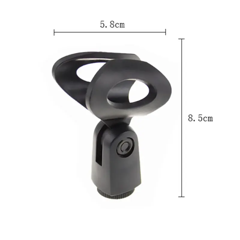 Universal Microphone Mic Clamp Clip Durable Mic Mount Holder For Meeting Lectures Audio Microphone Stand Accessories