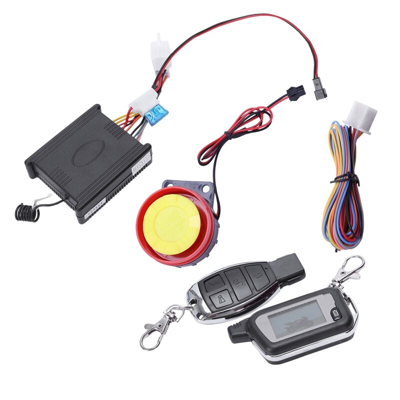 Alarma antirrobo bidireccional Visible para motocicleta, 12V, 433Mhz