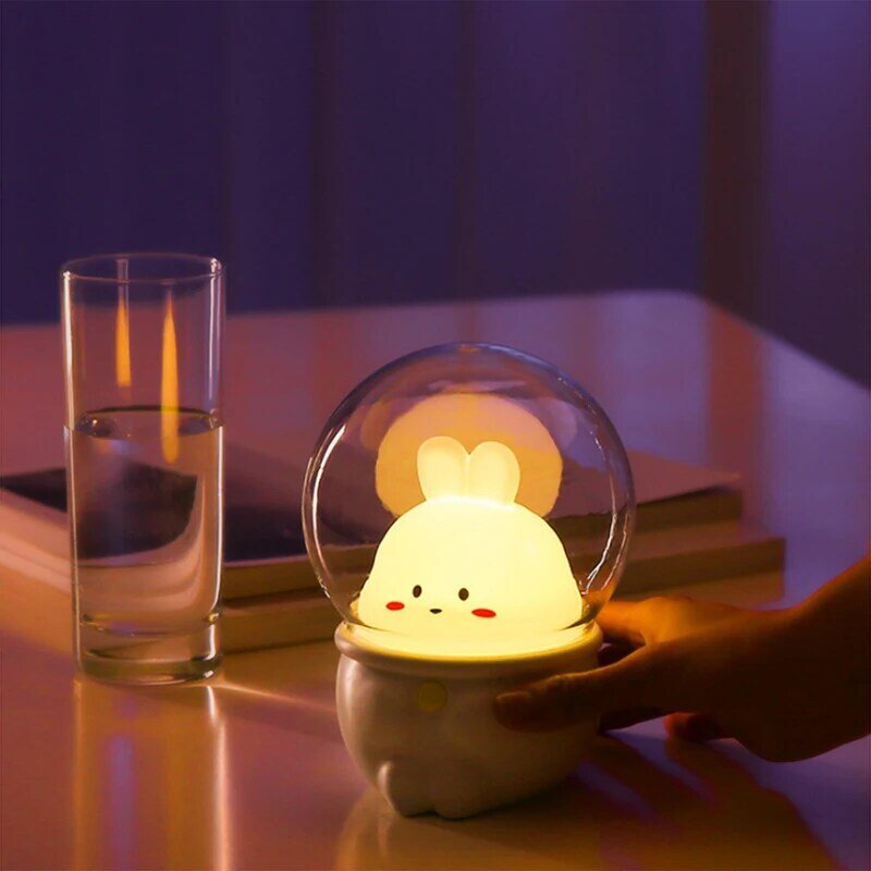 Słodkie zwierzątko lampka nocna z USB akumulatorowa lampa LED lampka nocna nocna sypialnia kolorowa lampka nocna