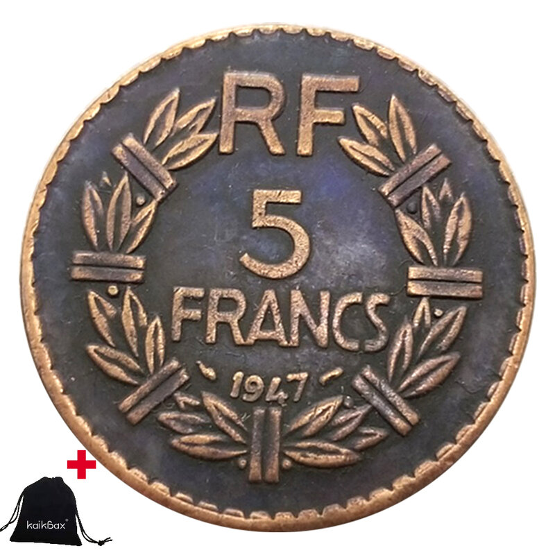 Роскошная парная художественная монета 1947 года в стиле французской республики за полдоллара/монета для ночного клуба/памятная карманная Монета на удачу + подарочный пакет