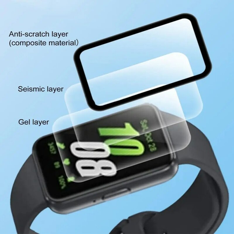 High Strength Watch Film Watch Protective Film for Fit 3 Fit 3 Screen Protector Set 2pcs Full Coverage for Wristband