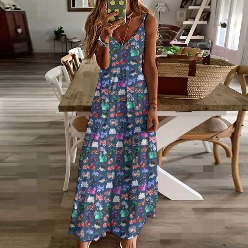 Nudi branch ärmelloses Kleid Damen Sommer anzug Geburtstags kleid für Frauen Luxus
